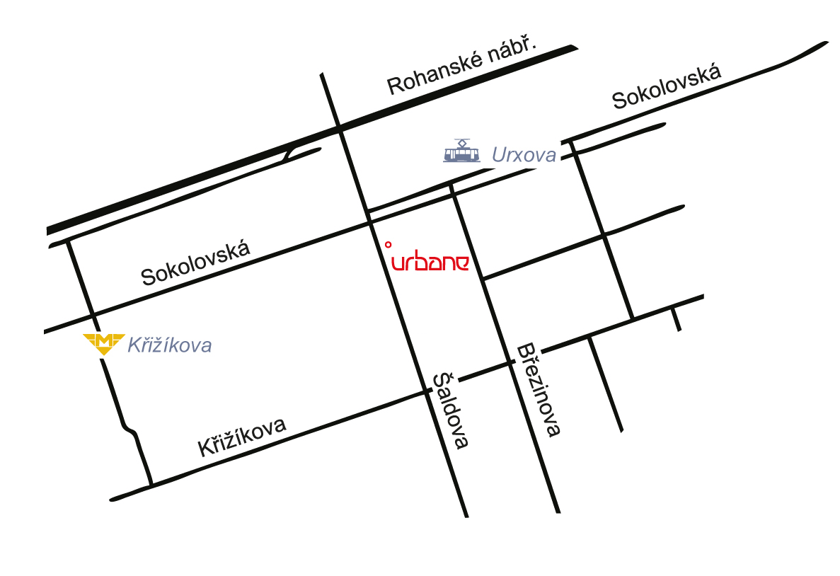 Mapa urbane show room